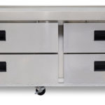 Hoshizaki CRES85, Refrigerator, Two Section Equipment Stand with Drawers