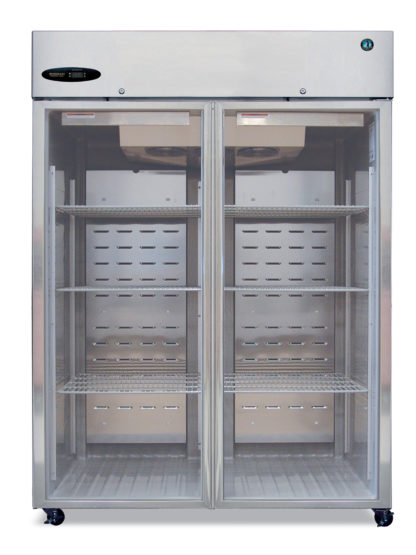 Hoshizaki CR2B-FGY, Refrigerator, Two Section Upright, Full Glass Door