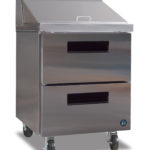 Hoshizaki CRMR27-12MD, Refrigerator, Single Section Mega Top Prep Table with Drawers