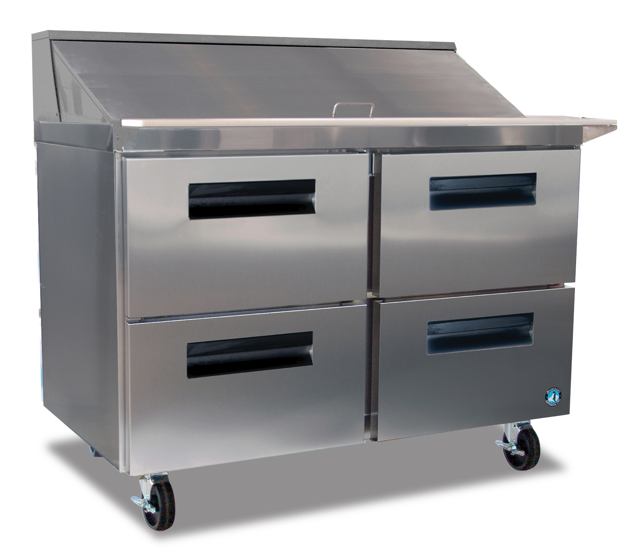 Hoshizaki CRMR4818MD4, Refrigerator, Two Section Mega Top Prep Table