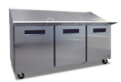 Hoshizaki CRMR72-30M, Refrigerator, Three Section Mega Top Prep Table