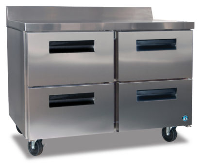 Hoshizaki CRMR48-WD4, Refrigerator, Two Section Worktop with Drawers