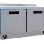 Hoshizaki CRMR60-W, Refrigerator, Two Section Worktop