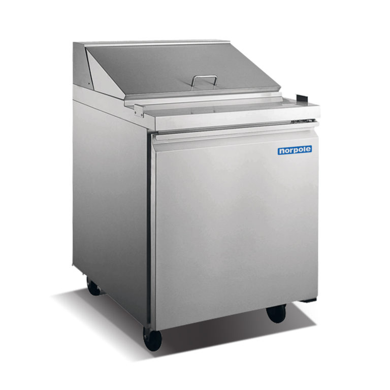 NP1R-SW Norpole NP1R-SW 1 Door Standard Top Sandwich and Salad Prep Table