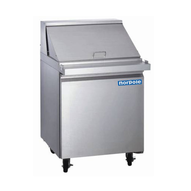 NP1R-SWMT Norpole NP1R-SWMT 1 Door Mega Top Sandwich and Salad Prep Table