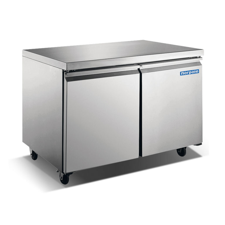 NP2R-48UC Norpole NP2R-60UC 2 Door Under Counter Work Table Refrigerator 60"