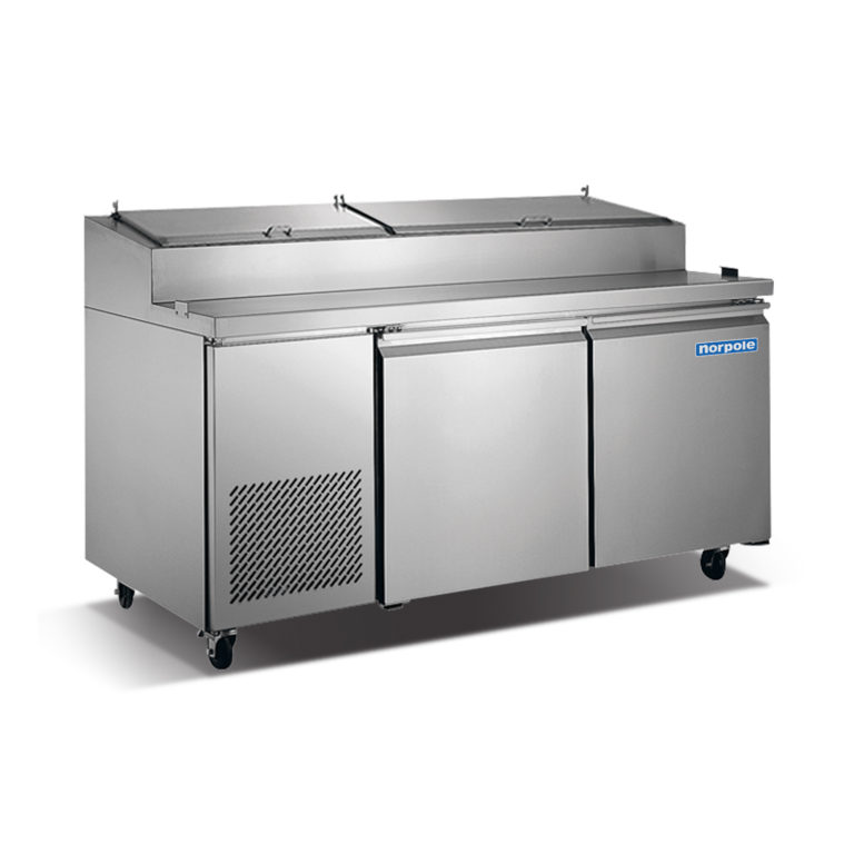 NP2R-PT Norpole NP2R-PT 2 Door Pizza Prep Table