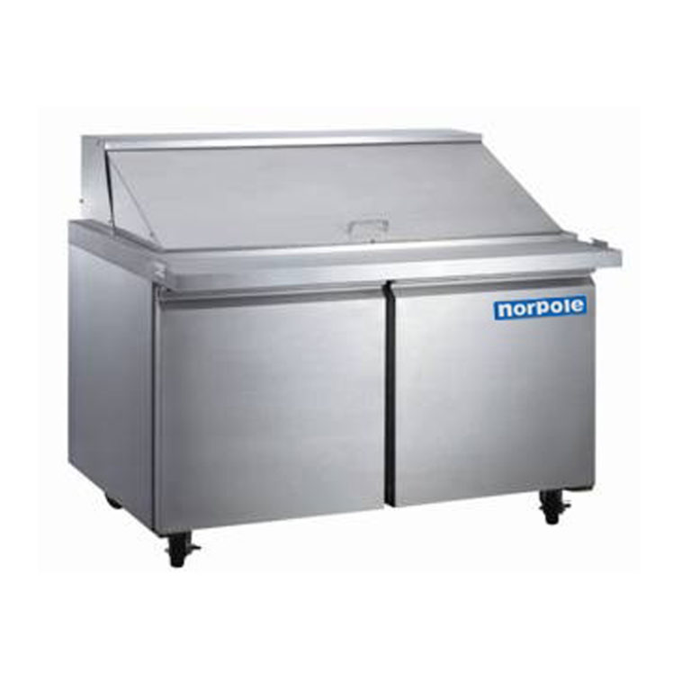 NP2R-SWMT Norpole NP2R-SWMT 2 Door Mega Top Sandwich and Salad Prep Table