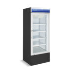 Norpole NPGF1-SB 1 Glass Door Swing Freezer in Black 23 cu ft