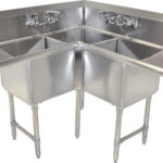 BK Resources BKCS-3-18-14-18T  Corner Sink