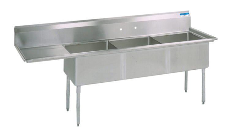 www.bk-resources.com BK Resources BKS-3-1620-12-18LS 3 Compartment Sinks