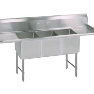 BK Resources BKS6-3-18-14-18TS 3 Compartment Sinks