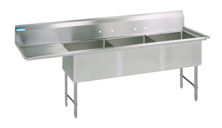 BK Resources BKS6-3-1620-14-18TS 3 Compartment Sinks