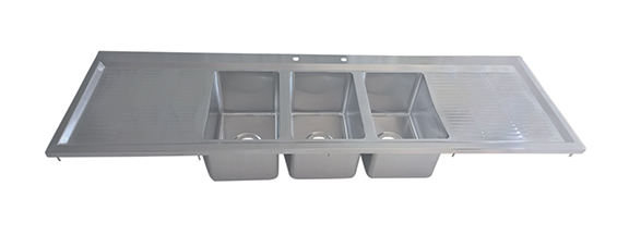 BK-Resources BK-DIS-1014-3-18T-PG Dropin Sinks
