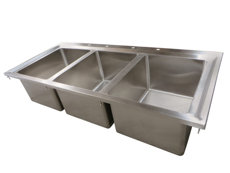 BK-Resources  BK-DIS-1620-3ME-P-G Dropin Sinks