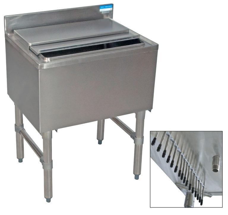 BK-Resources BKIB-CP10-4812-21S 10 Circuit Ice Bins With Cold Plate- 21" Depth