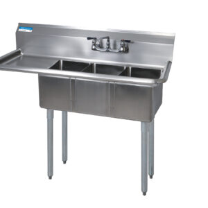 BK-Resources BKS-3-1014-10-15LS Compartment Sinks