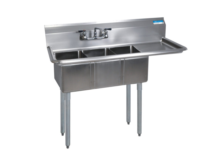 BK-Resources BKS-3-1014-10-15RS Compartment Sinks