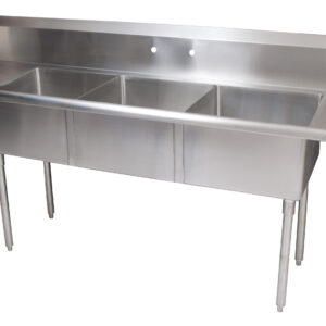 www.bk-resources.com BK-Resources BKSDT-3-20-12-20LS 3 Compartment Dishtables