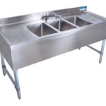 BK-Resources BKUBS-384TS Underbar Sinks- 21" Depth