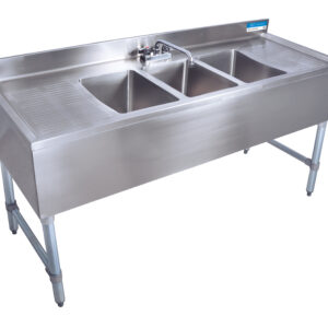 www.bk-resources.com BK-Resources BKUBS-360TS Underbar Sinks- 21" Depth