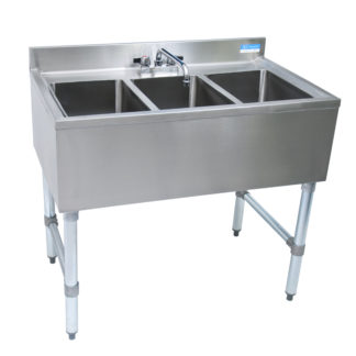 BK-Resources BKUBS-336S Underbar Sinks- 21" Depth