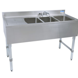 BK-Resources BKUBS-348LS Underbar Sinks- 21" Depth