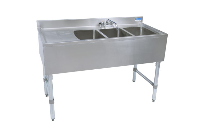 BK-Resources BKUBS-348LS Underbar Sinks- 21" Depth