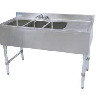 BK-Resources BKUBS-348RS Underbar Sinks- 21" Depth