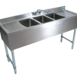 BK-Resources BKUBW-372TS Underbar Sinks- 18" Depth