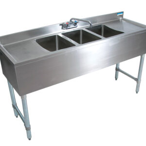www.bk-resources.com BK-Resources BKUBW-360TS Underbar Sinks- 18" Depth