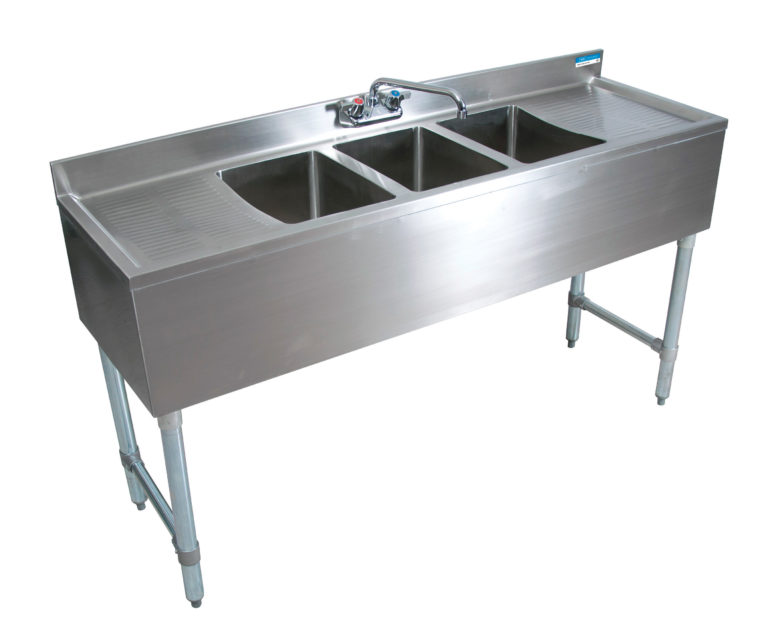 BK-Resources BKUBW-360TS Underbar Sinks- 18" Depth