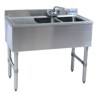 BK-Resources BKUBW-236LS Underbar Sinks- 18" Depth