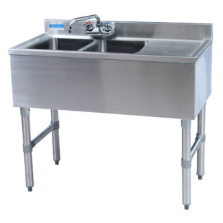 BK-Resources BKUBW-236RS Underbar Sinks- 18" Depth