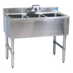 BK-Resources BKUBW-336S Underbar Sinks- 18" Depth