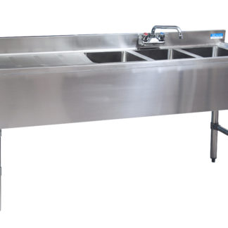 BK-Resources BKUBW-348LS Underbar Sinks- 18" Depth