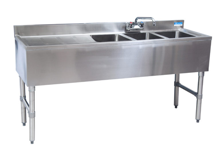 BK-Resources BKUBW-348LS Underbar Sinks- 18" Depth