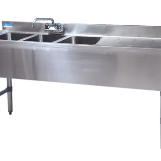 BK-Resources BKUBW-348RS Underbar Sinks- 18" Depth