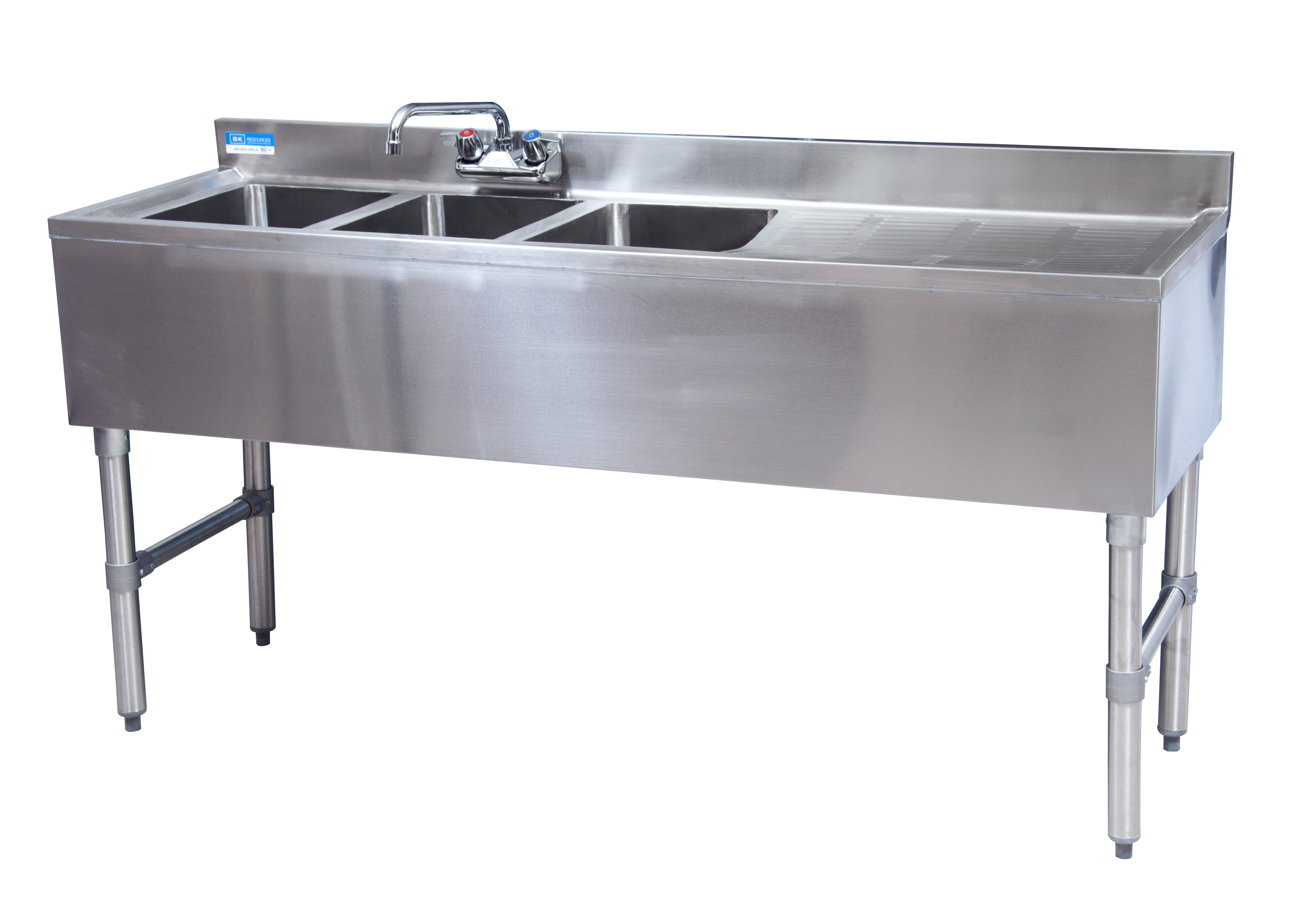 BK-Resources BKUBW-348RS Underbar Sinks- 18" Depth