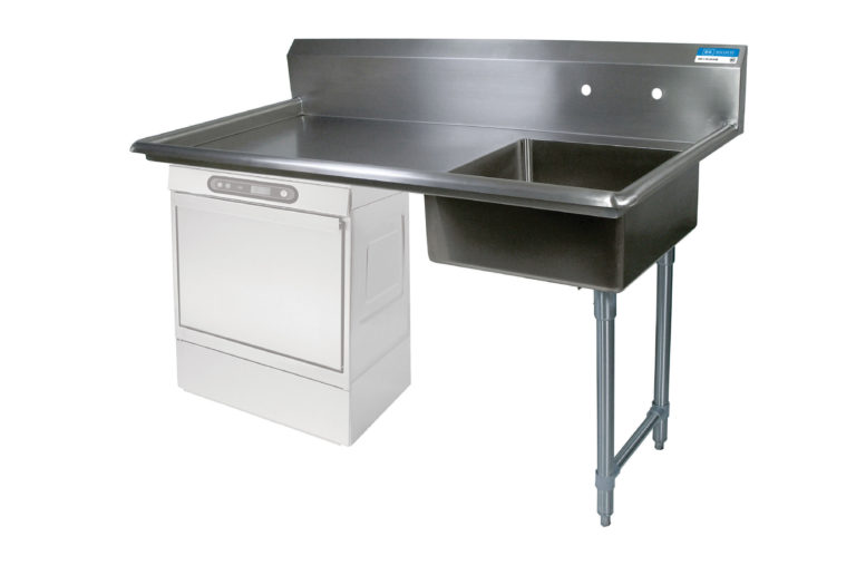 BK-Resources BKUCDT-60-R-SS-P3-G Undercounter Dishtables