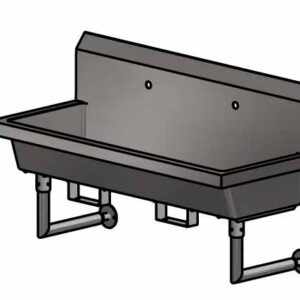 MSHS-48W1B_1 BK-Resources MSHS-48W1B Multistation Handwash Sinks