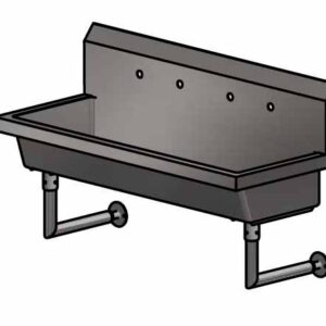 MSHS-48W2_1 BK-Resources MSHS-48W2 Multistation Handwash Sinks