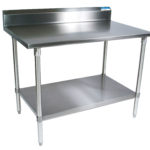 BK-resources WSTR5-7230 5" Riser Top Tables-SS Legs